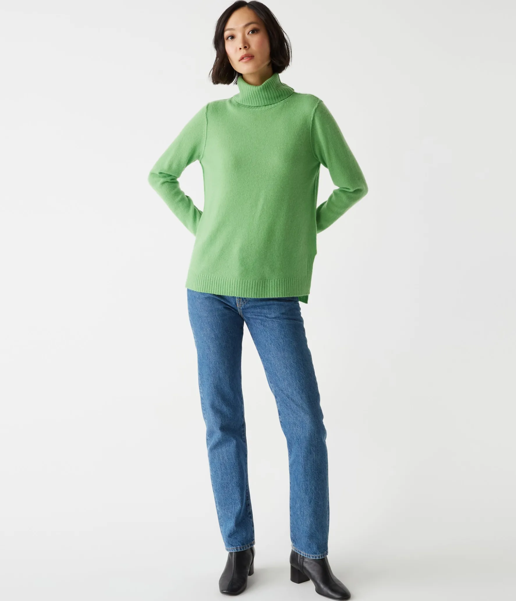 Audrey Cashmere Turtleneck Sweater