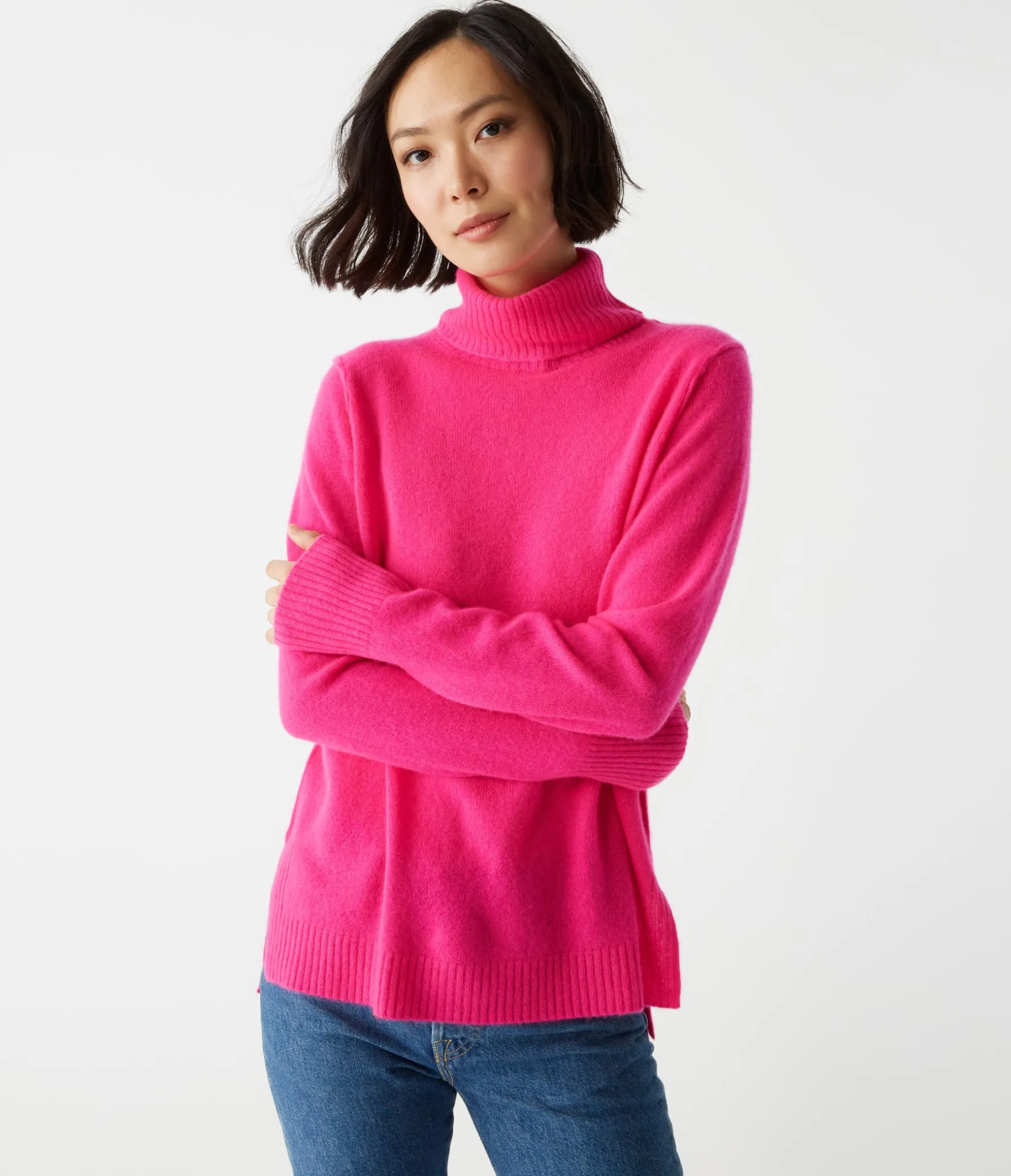 Audrey Cashmere Turtleneck Sweater