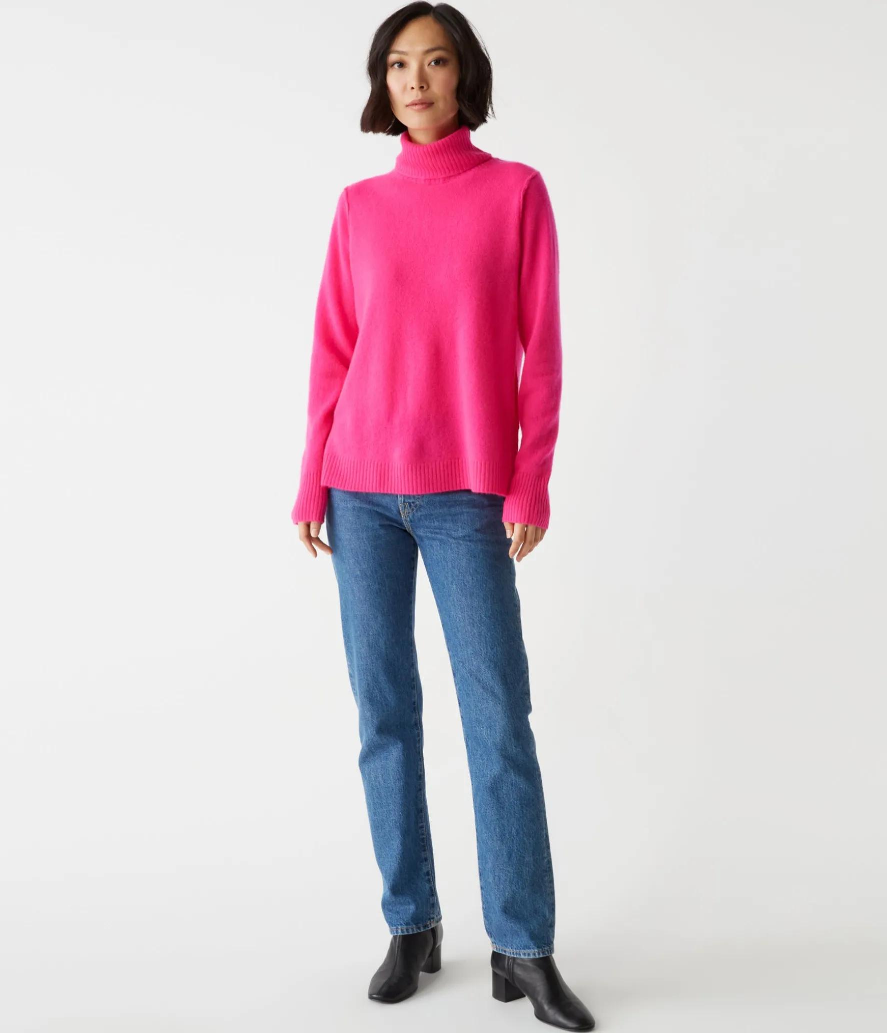 Audrey Cashmere Turtleneck Sweater