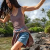 Blanche Ribbed Tank