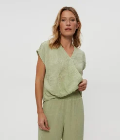 Evie Gauze Surplice Top