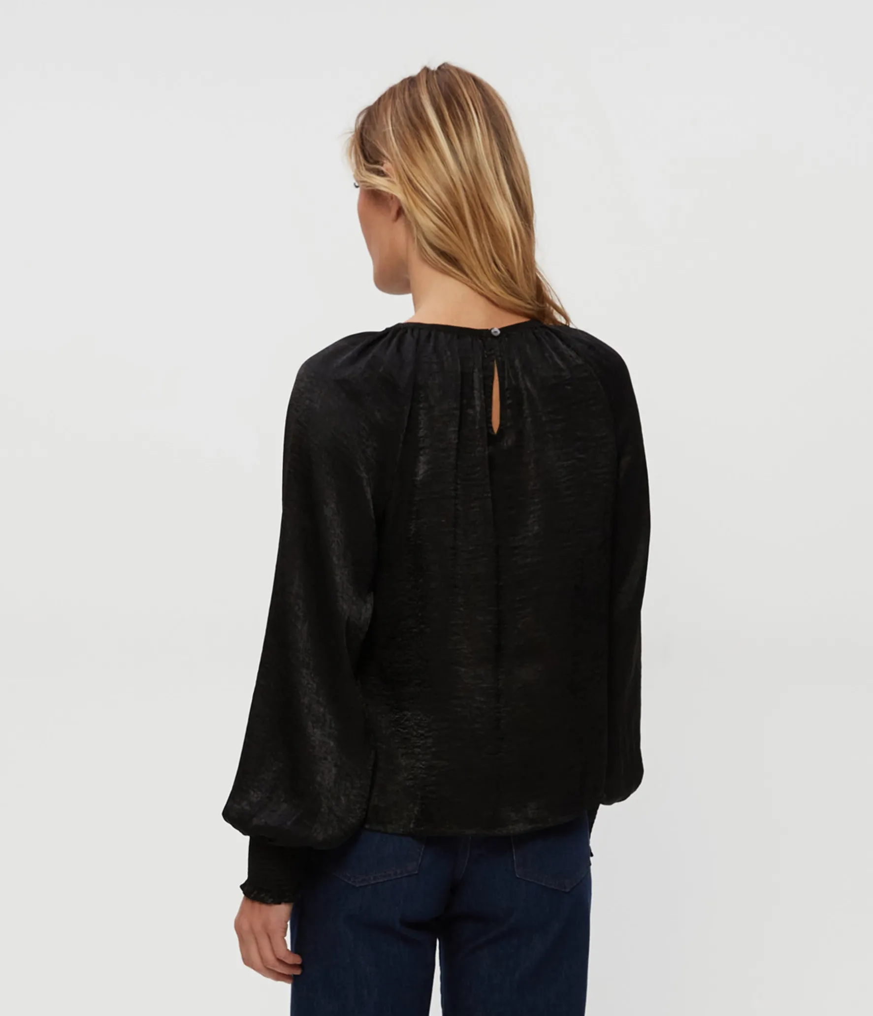 Fabi Hammered Satin Top