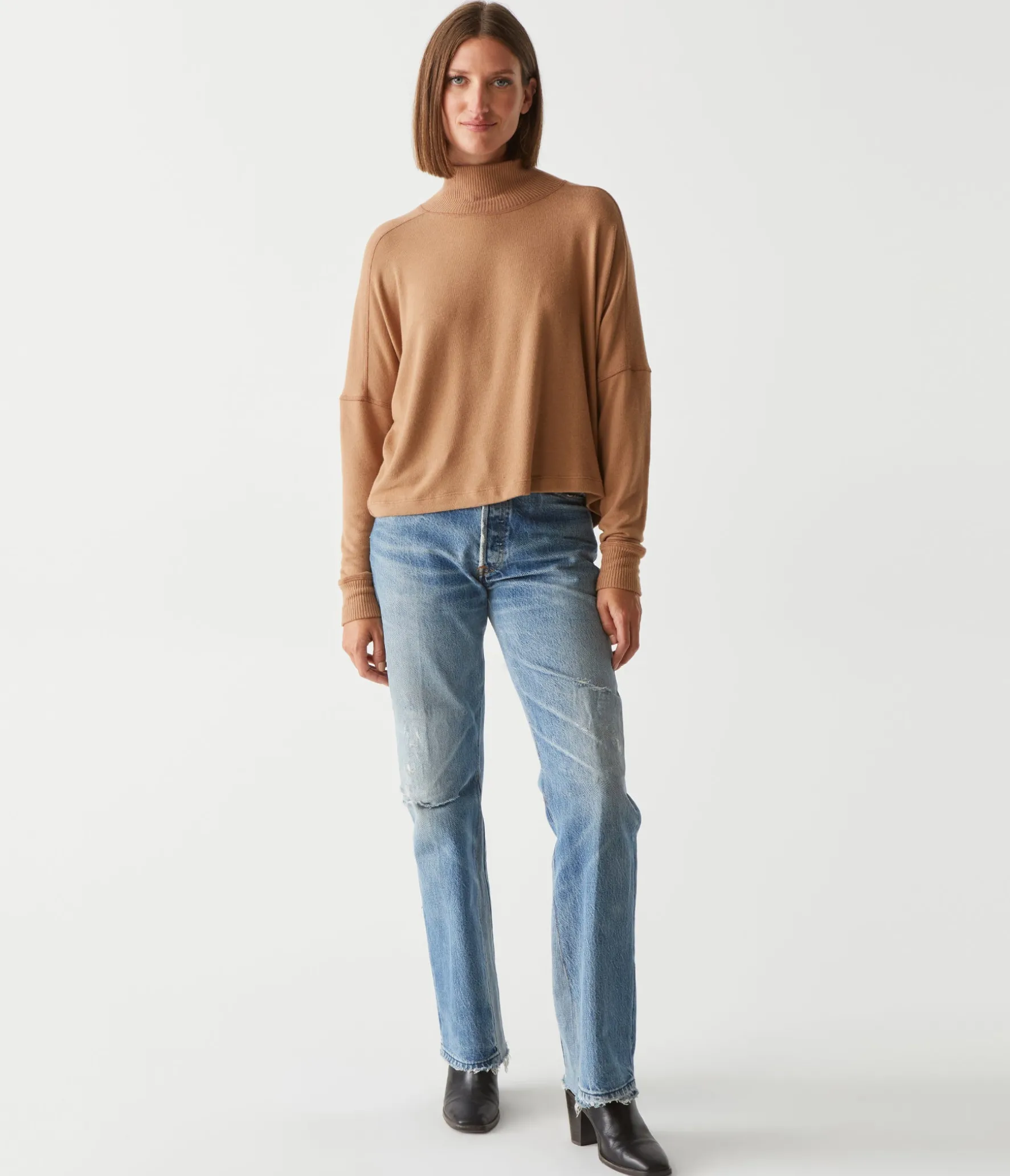 Frida Mock Neck Top