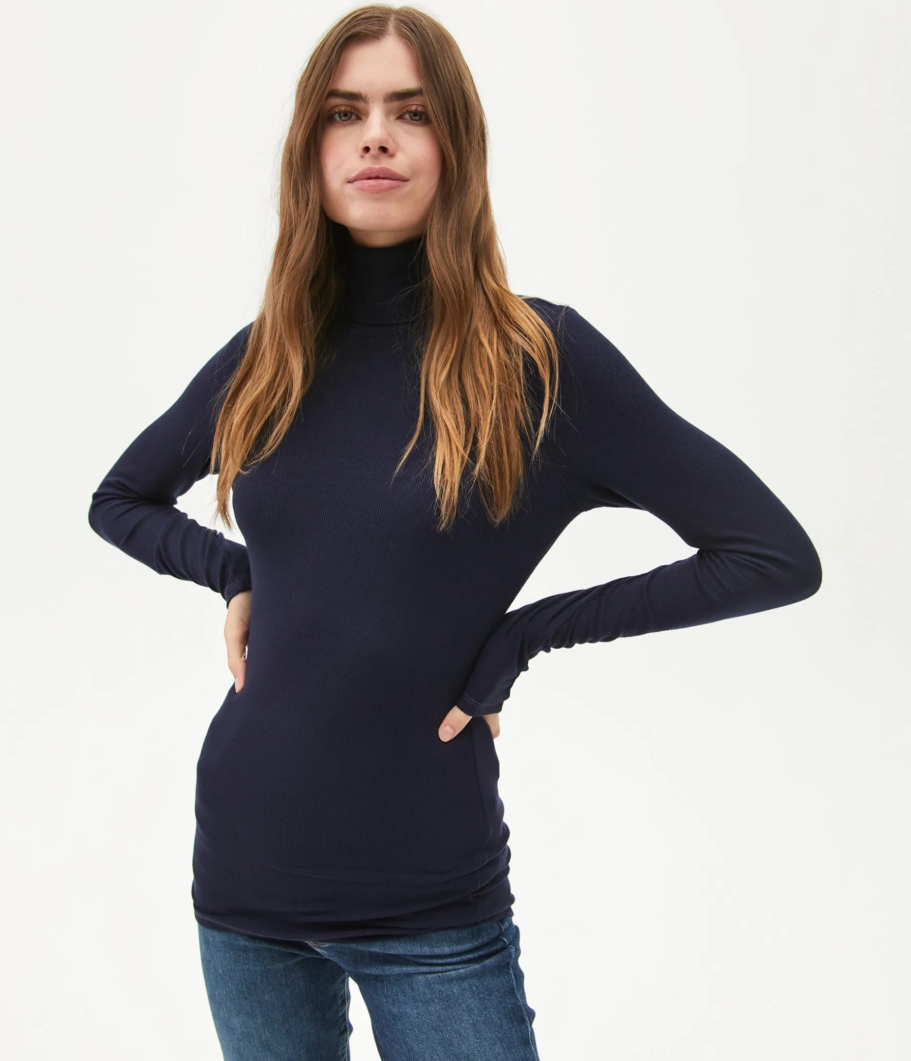 Gail Ribbed Turtleneck