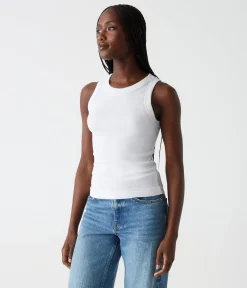 Gina Ribbed Crop Tank