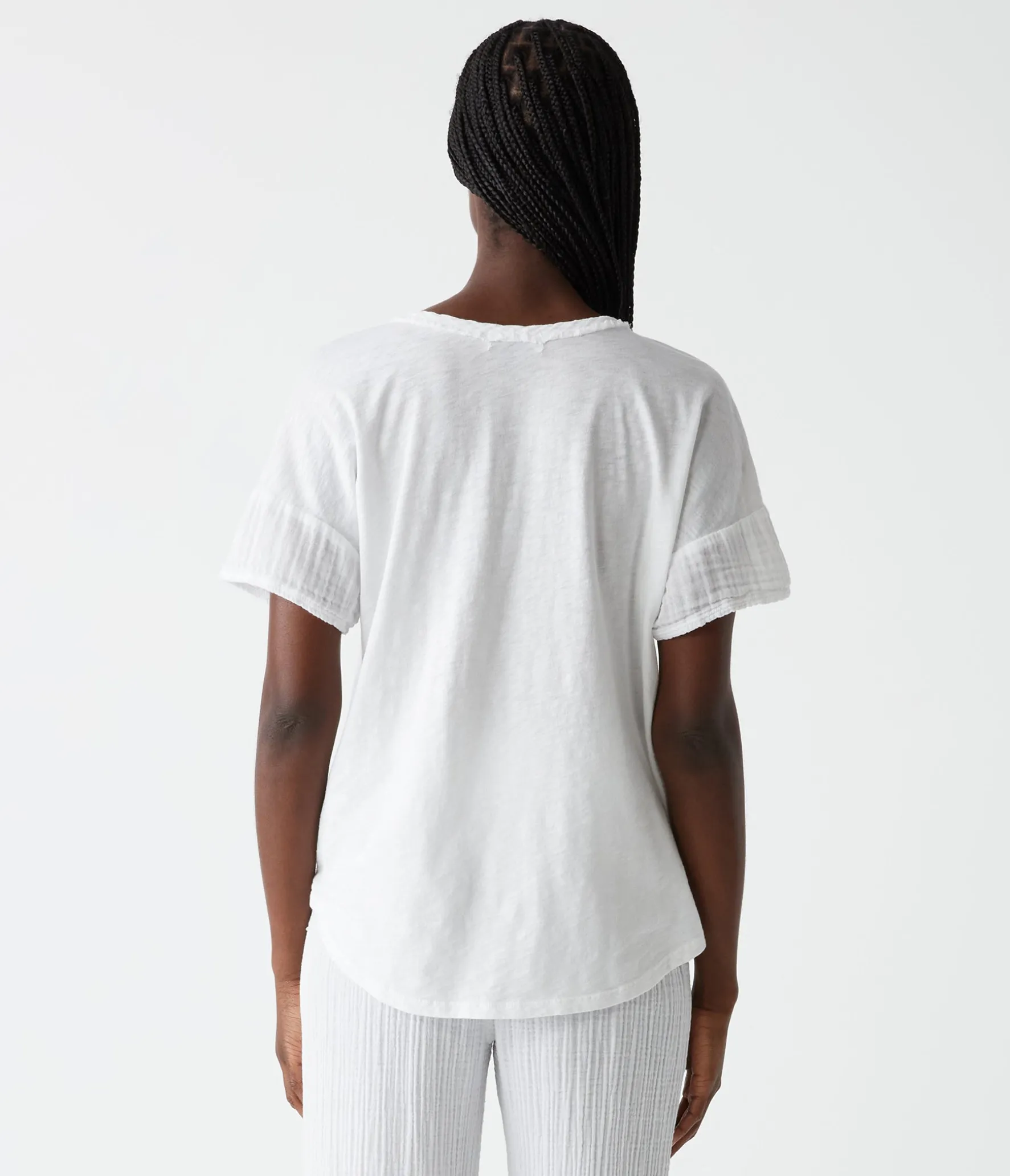 Gretna Fabric Mixed Tee
