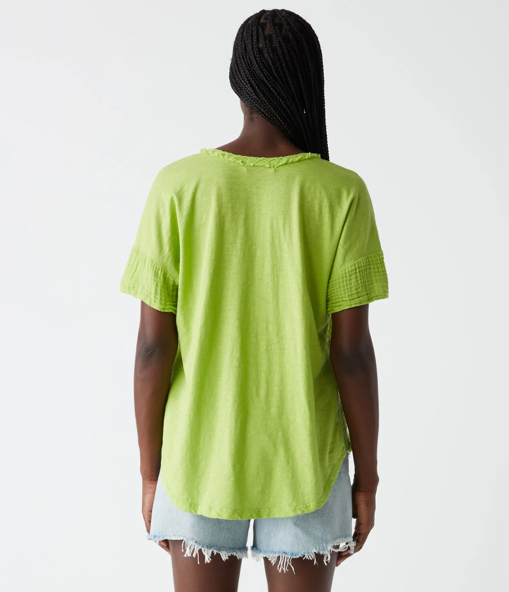 Gretna Fabric Mixed Tee