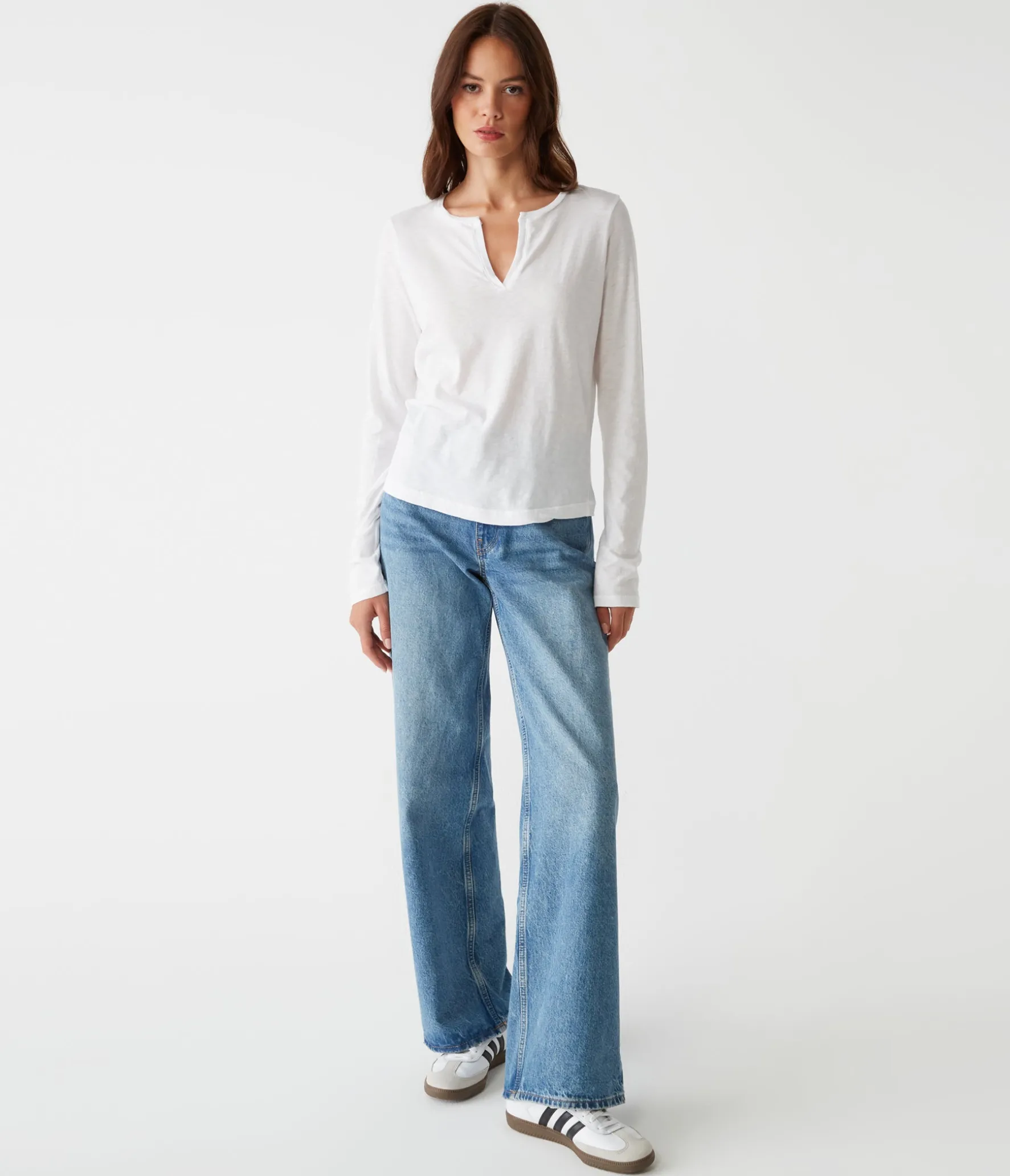 Hailie Rib Mixed Tee