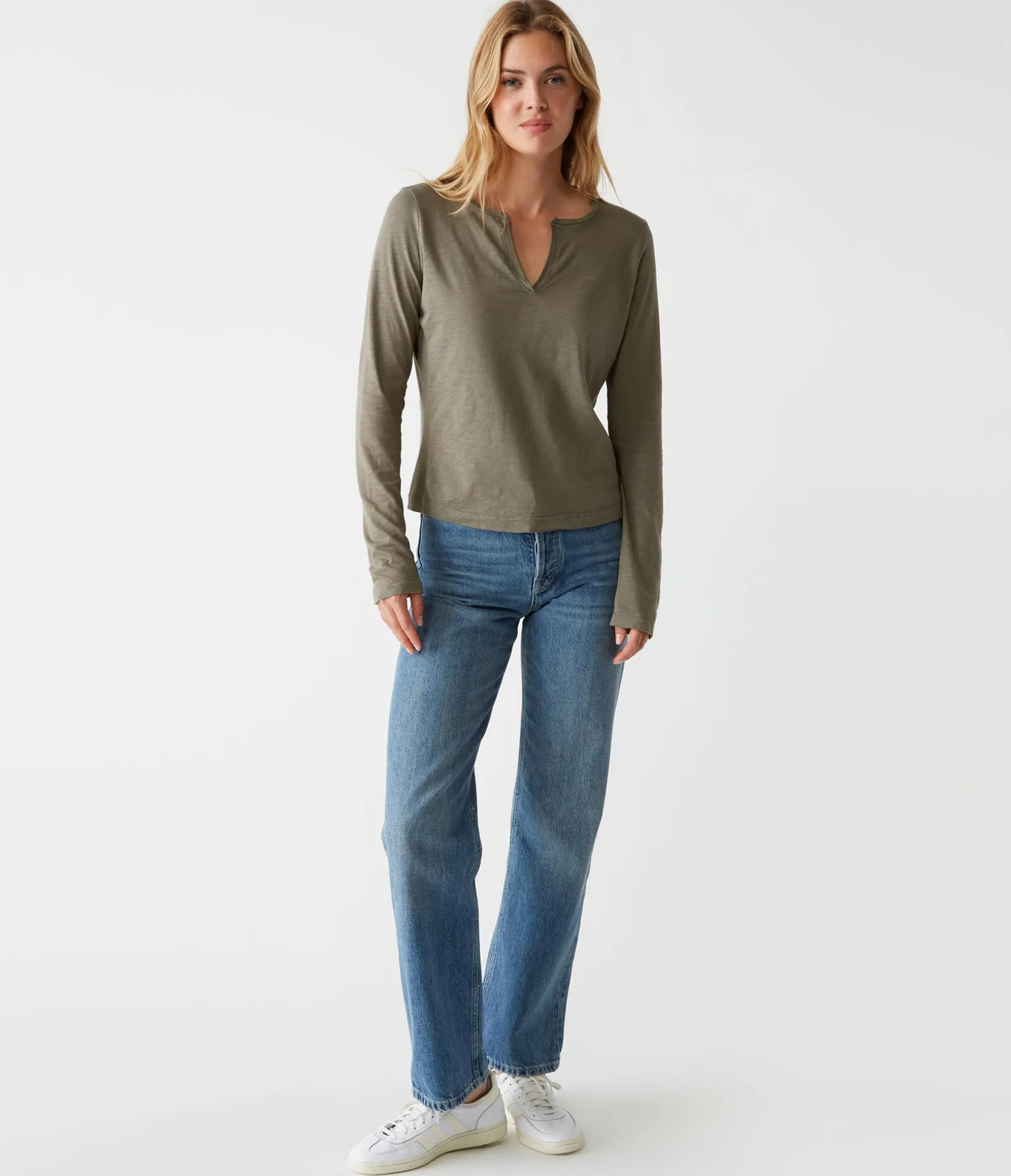 Hailie Rib Mixed Tee