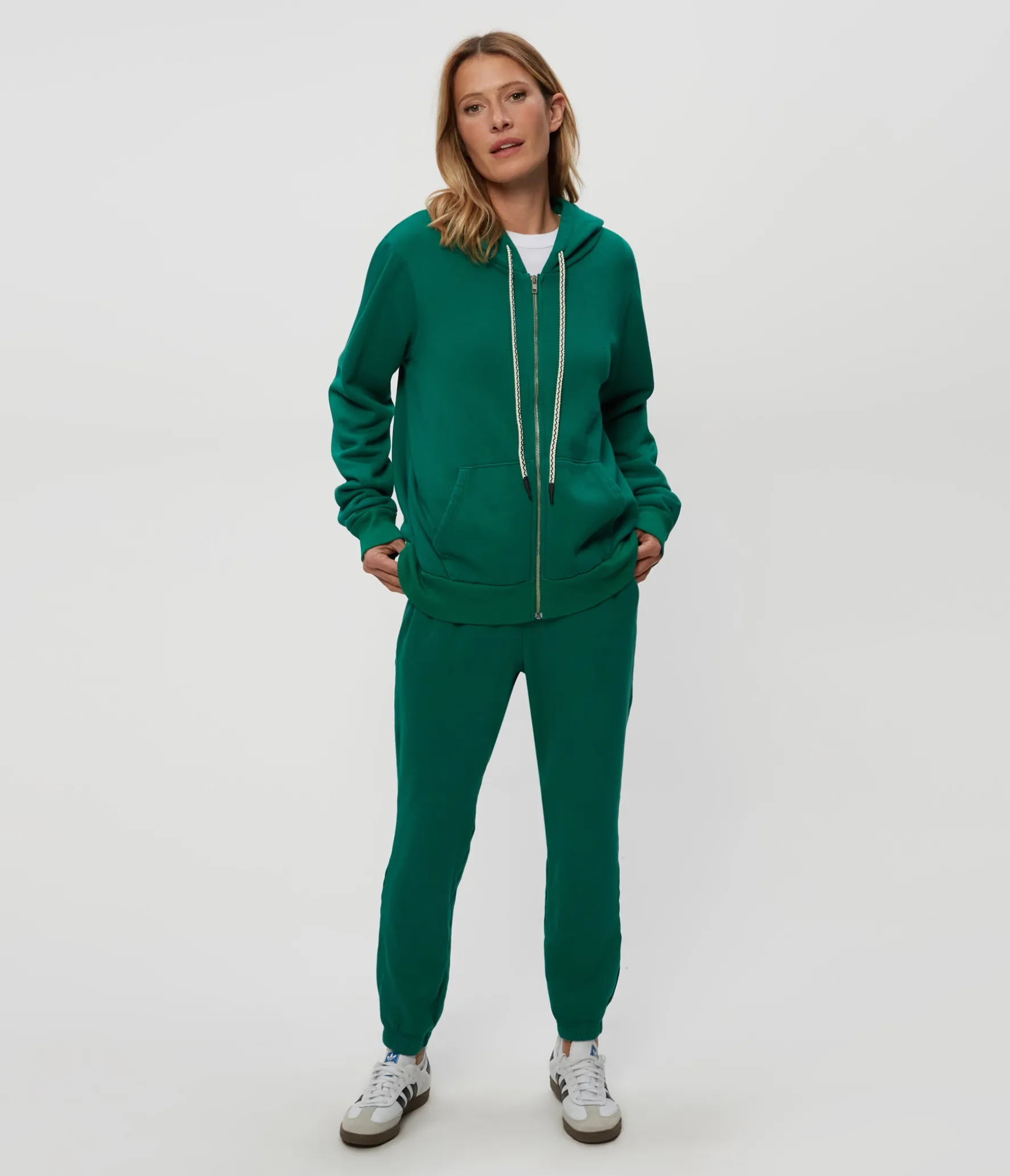 Harper Plush Terry Zip-Up Hoodie