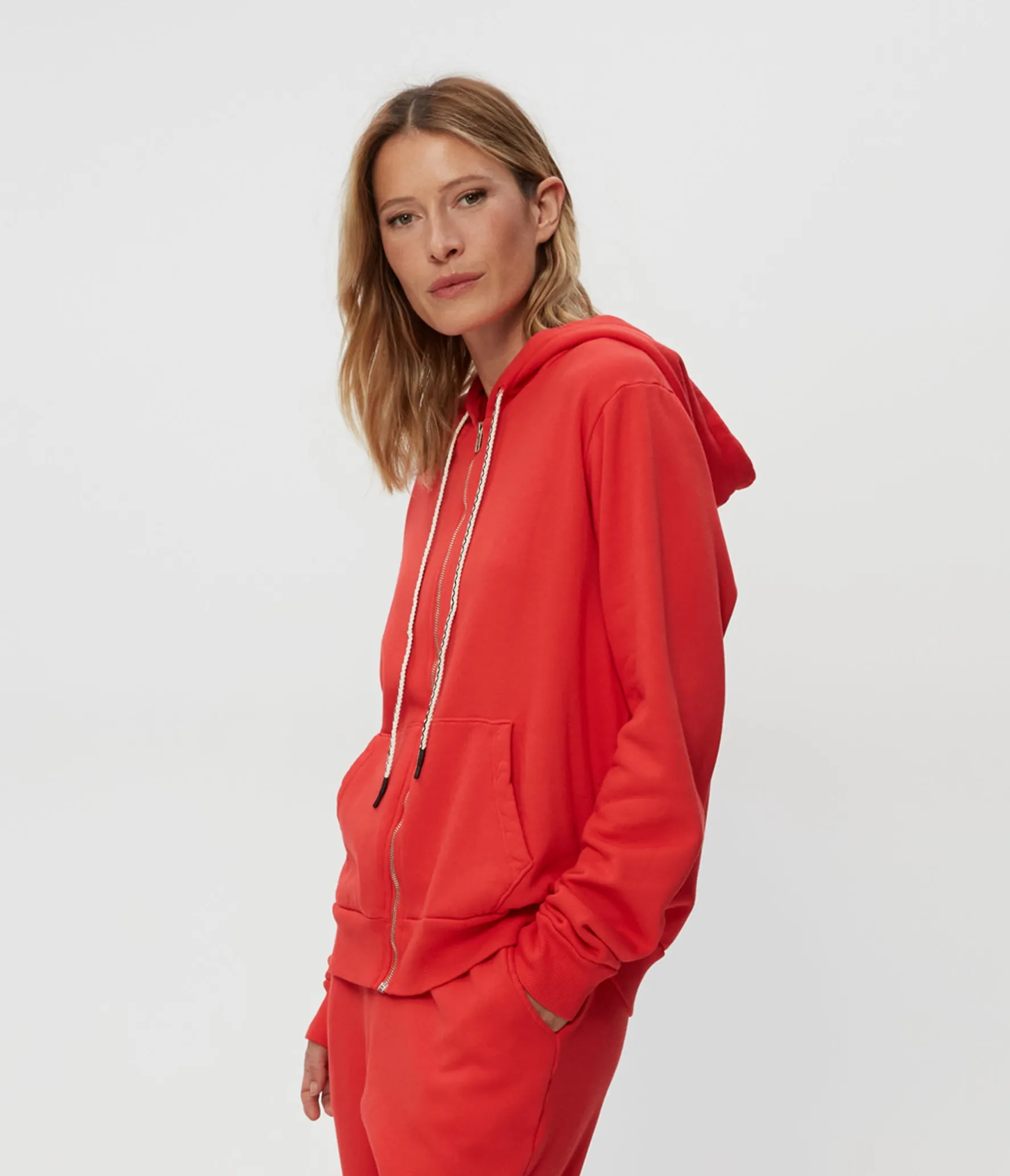 Harper Plush Terry Zip-Up Hoodie