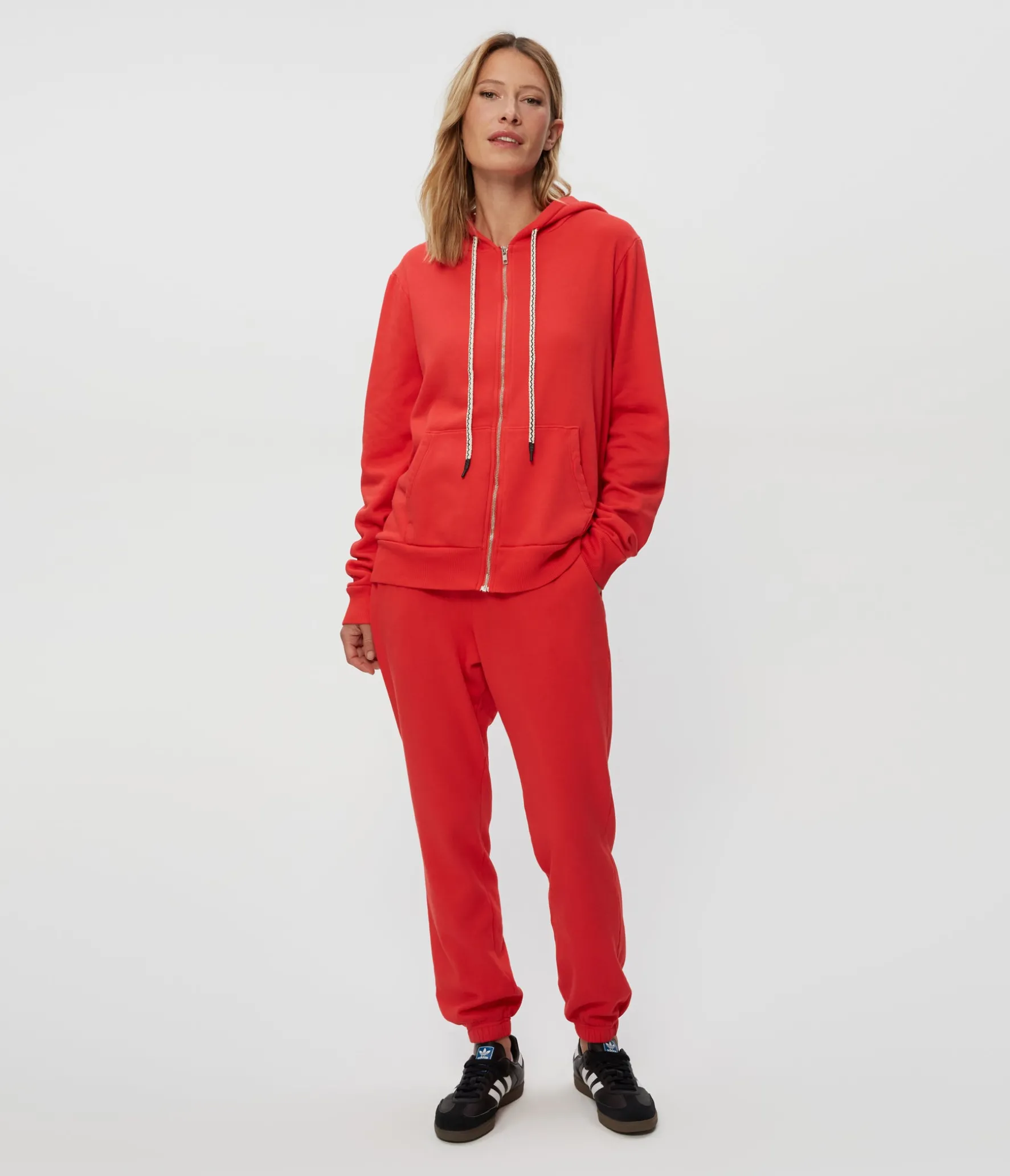 Harper Plush Terry Zip-Up Hoodie