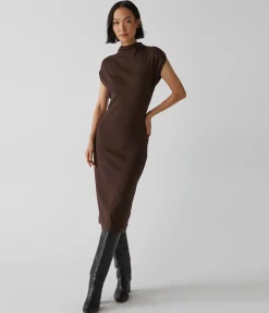 Iolanda Power Shoulder Dress