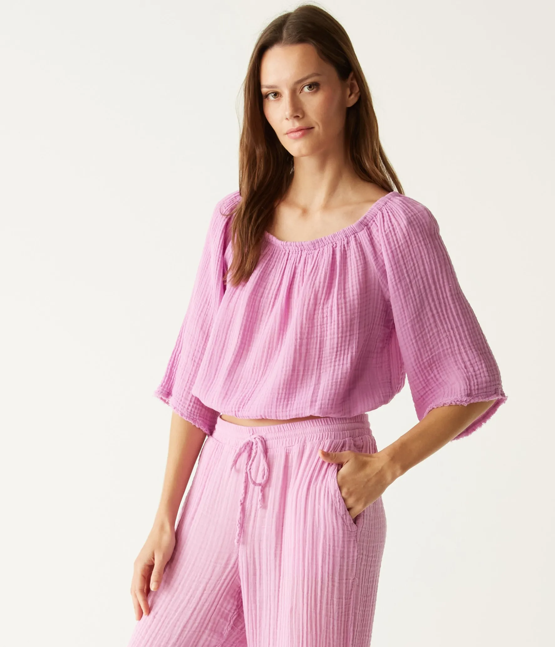 Isabel Convertible Gauze Top