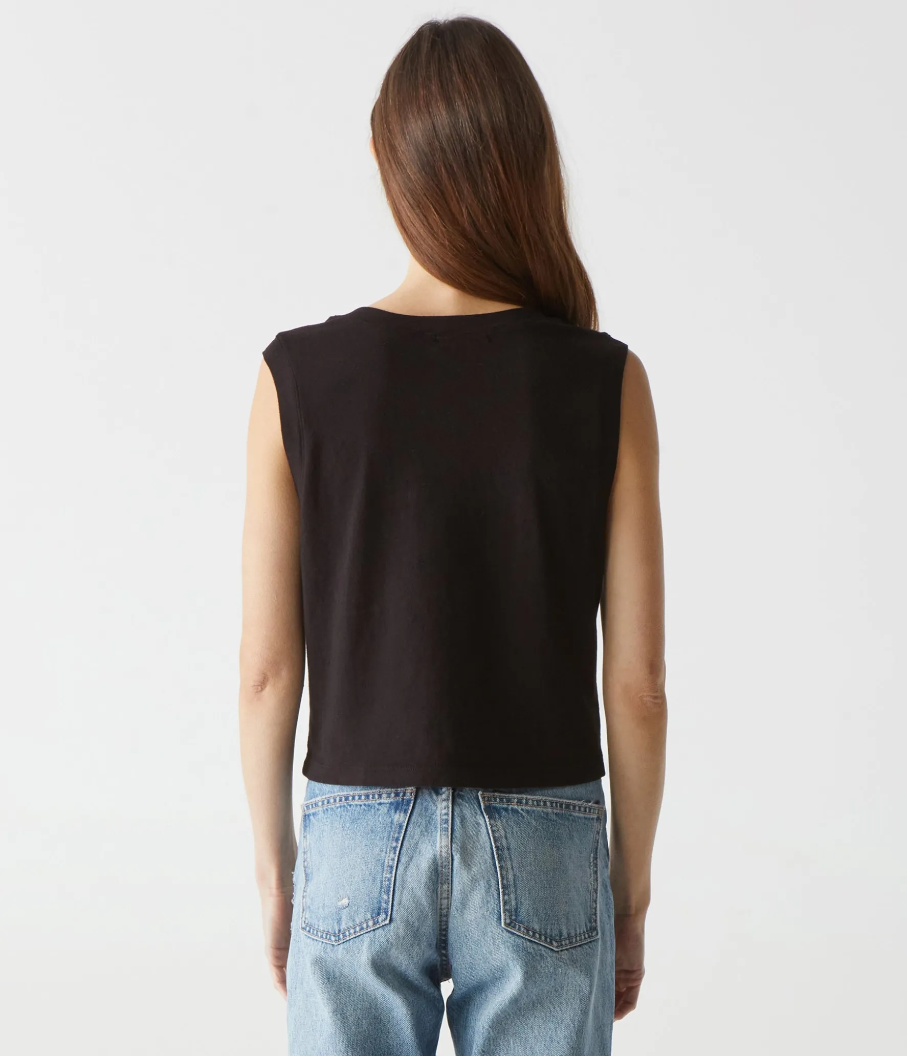 Johnnie Cropped Muscle Tank