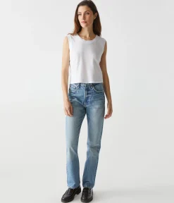 Johnnie Cropped Muscle Tank