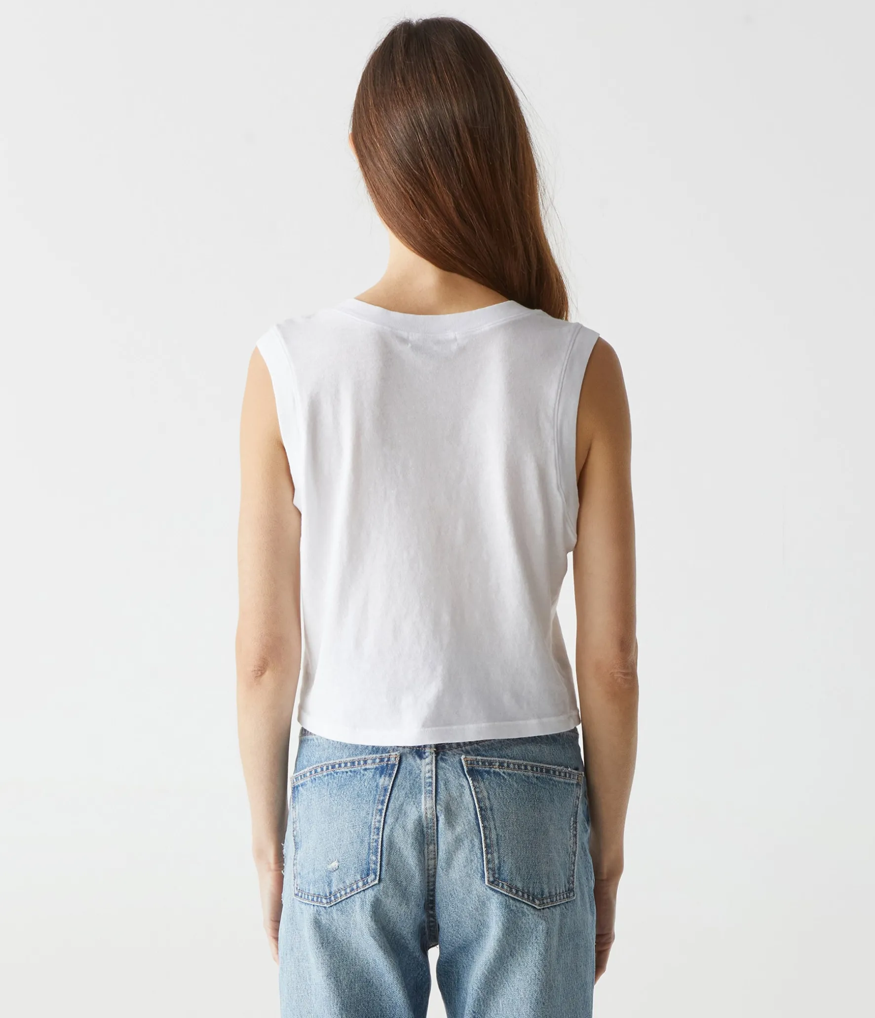 Johnnie Cropped Muscle Tank