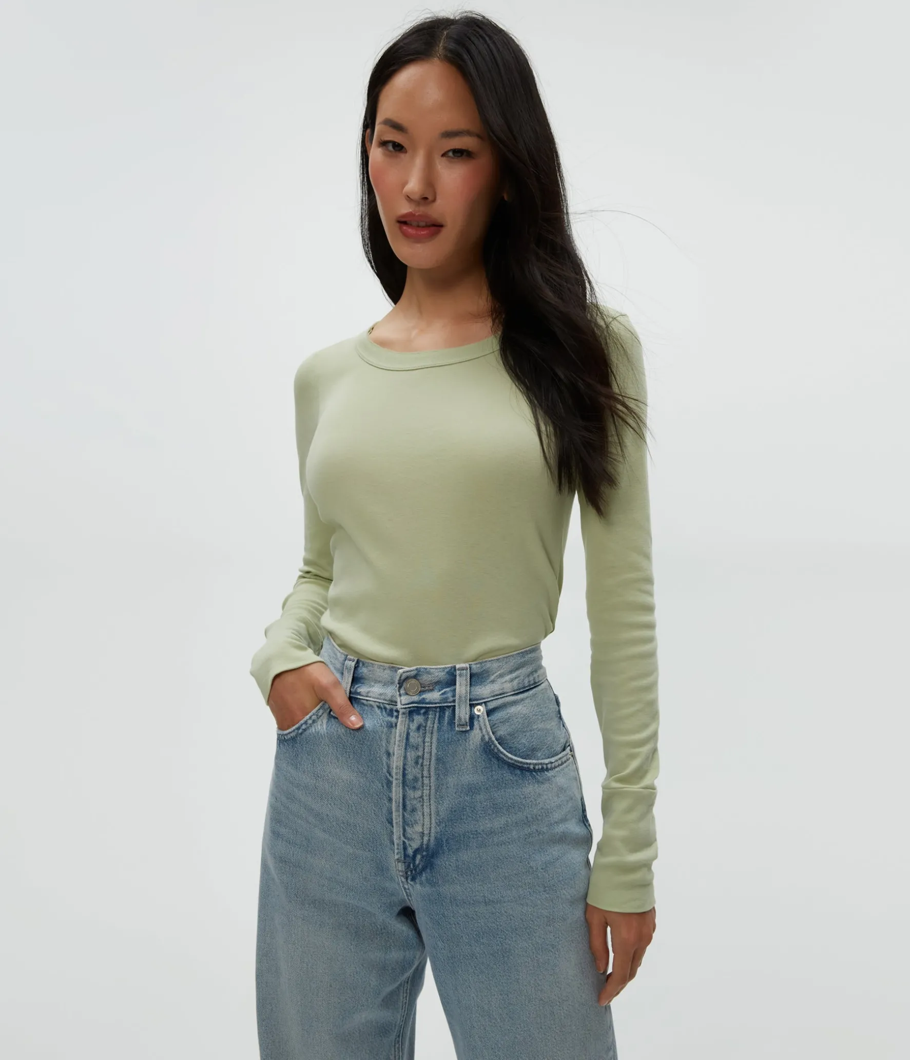 Legacy Supima Tee with Raw Edge
