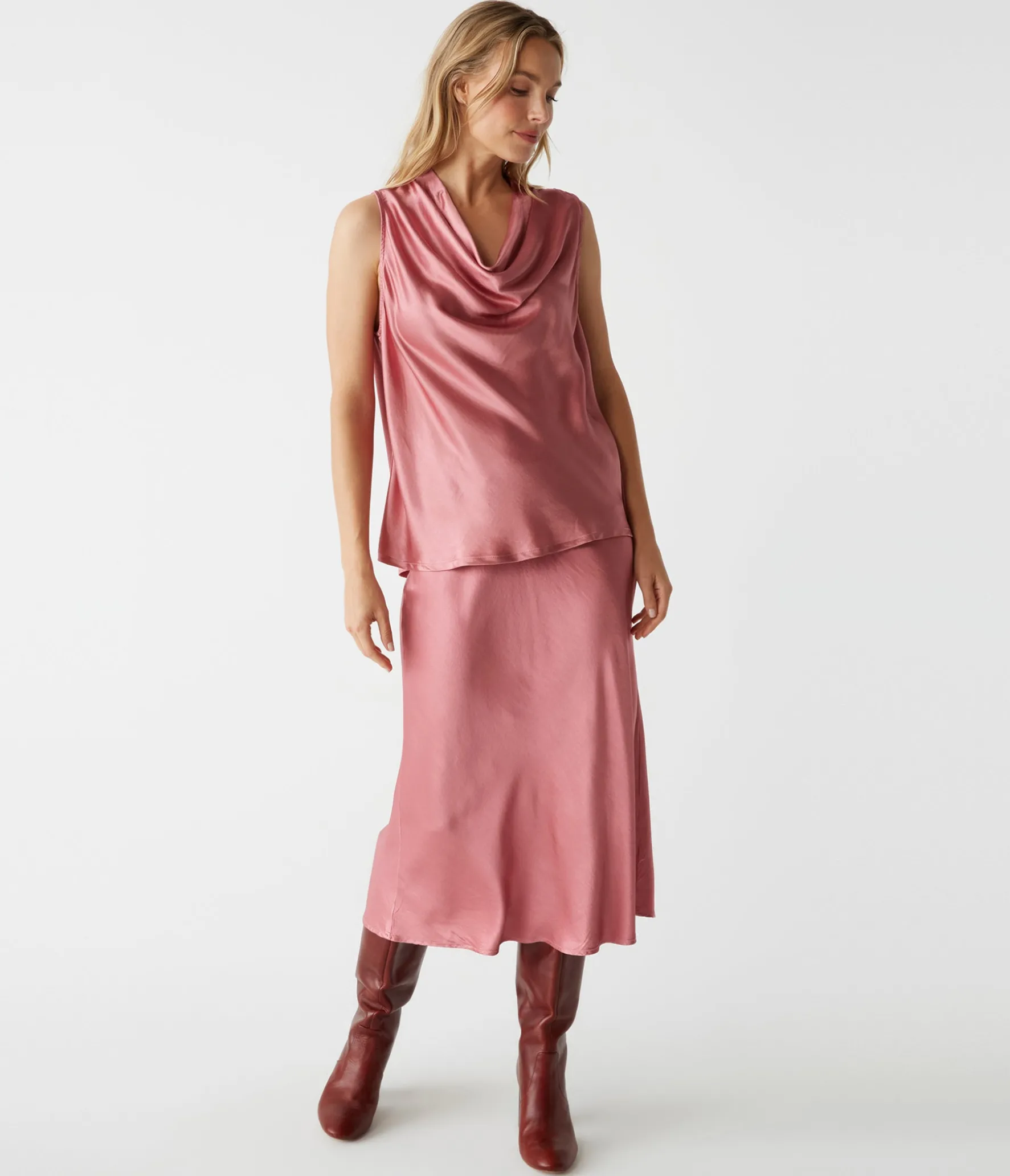 Leila Bias Midi Skirt