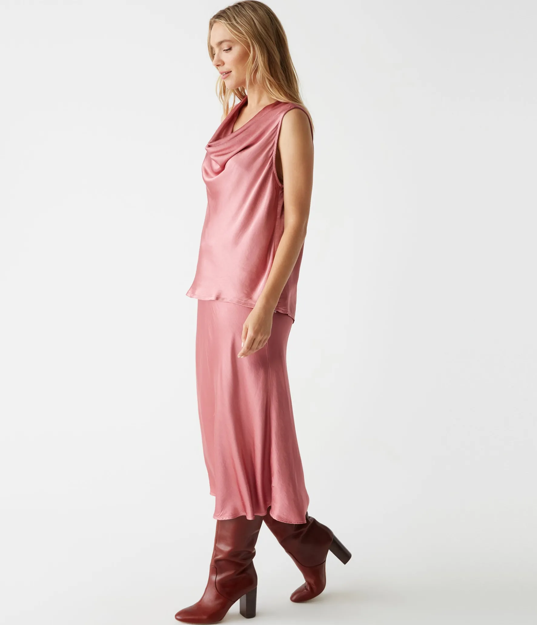 Leila Bias Midi Skirt