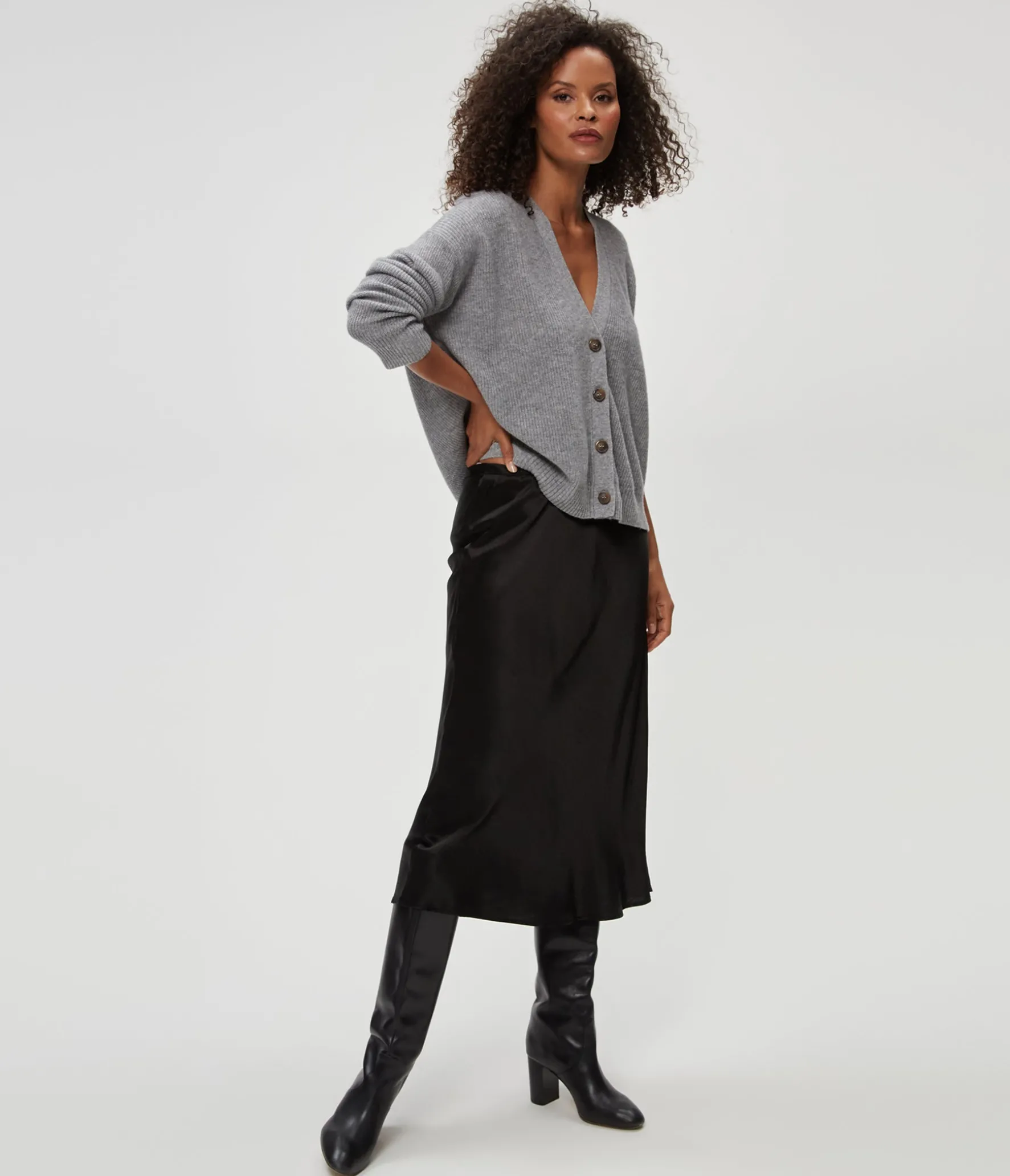 Leila Bias Midi Skirt