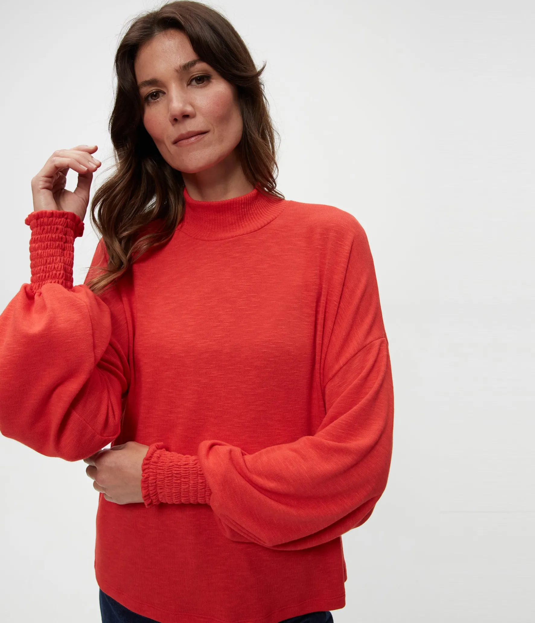 Lila Mock Neck Top