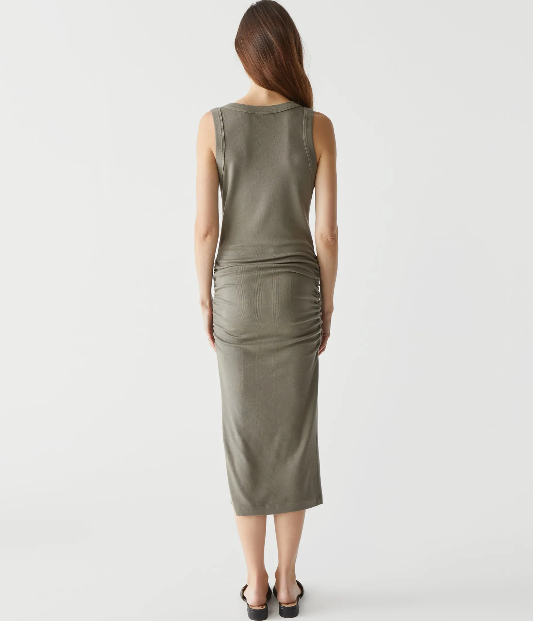 Lori Ribbed V-Neck Dress