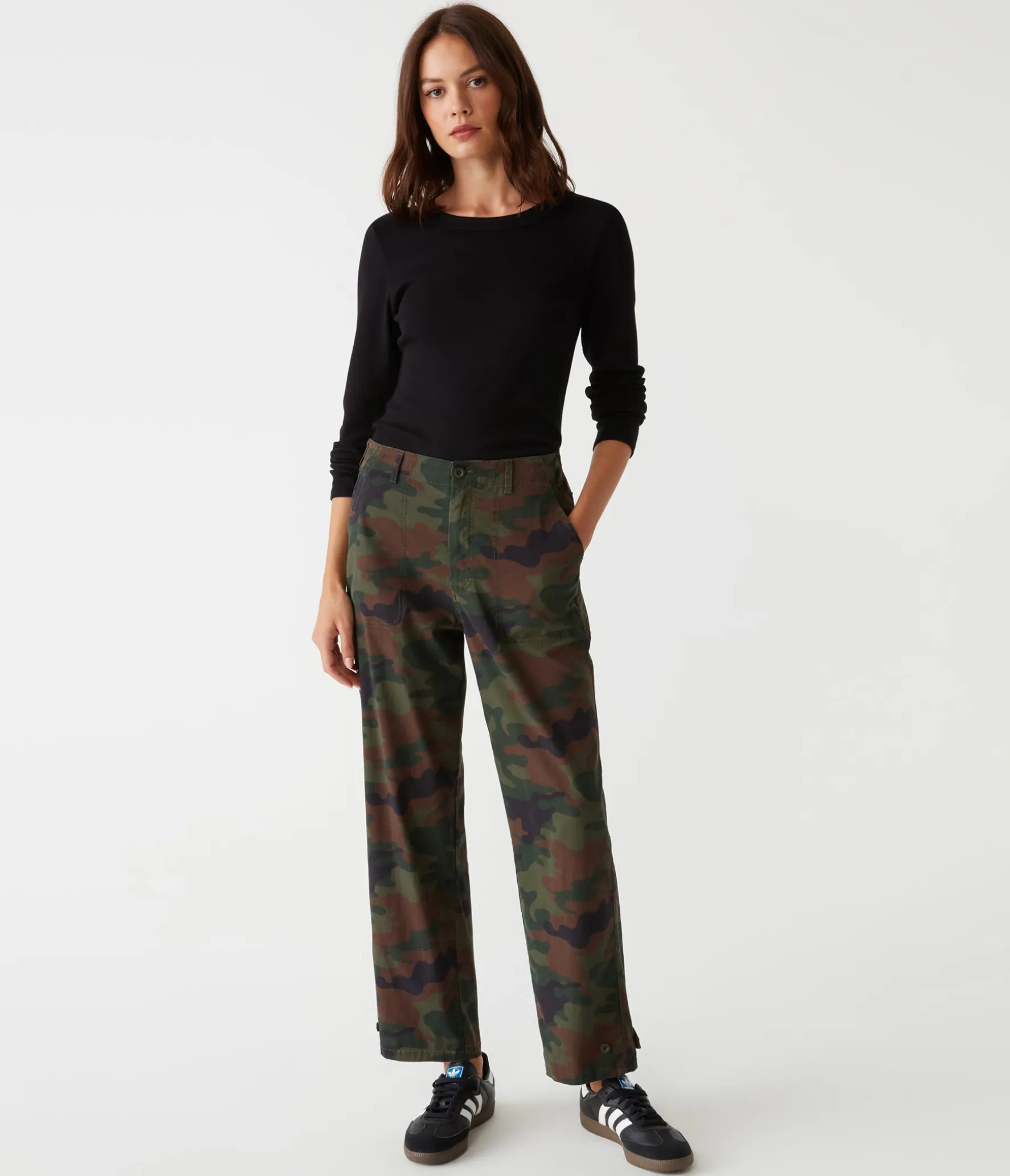 Maxine Twill Camo Convertible Pant