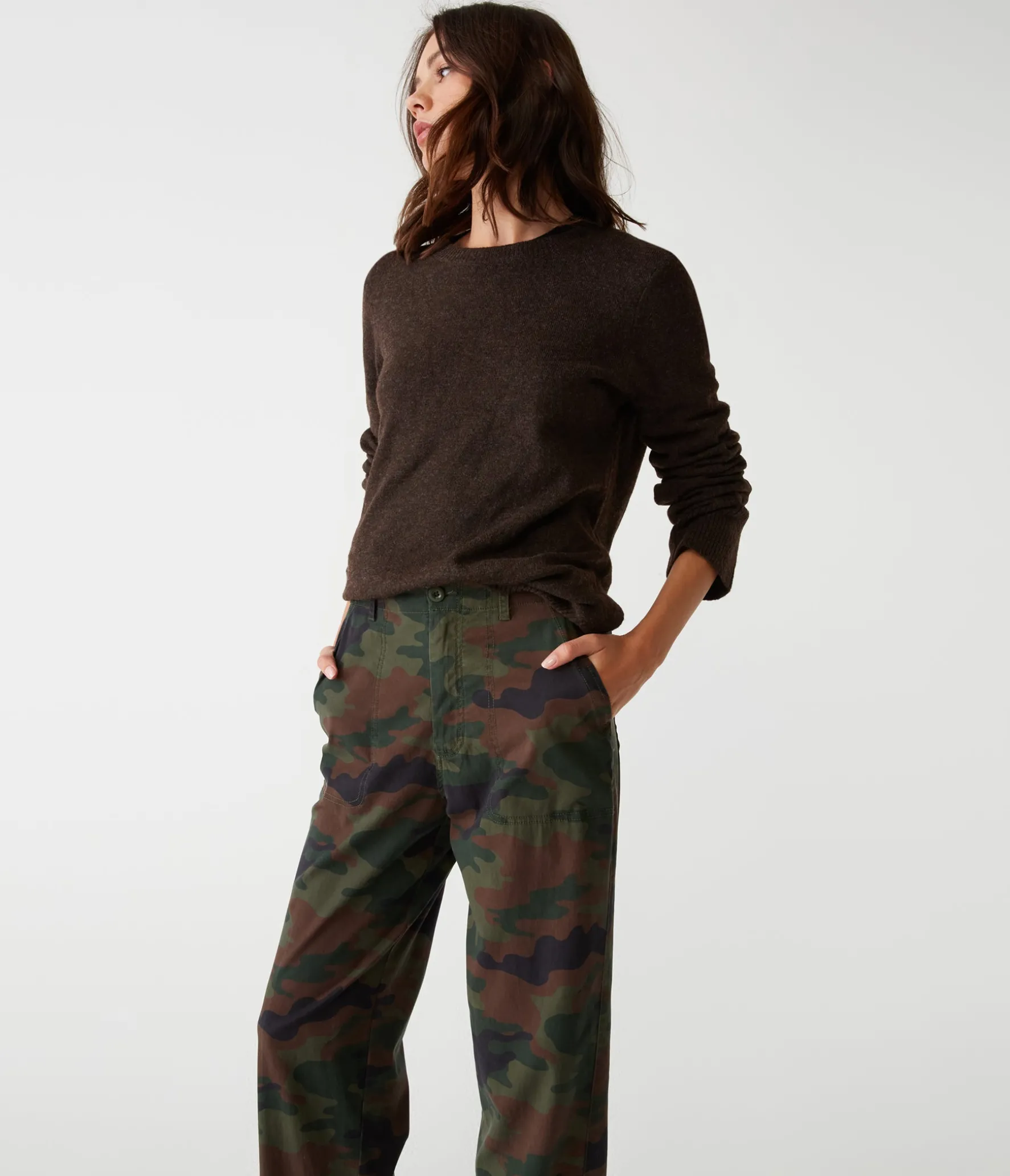 Maxine Twill Camo Convertible Pant