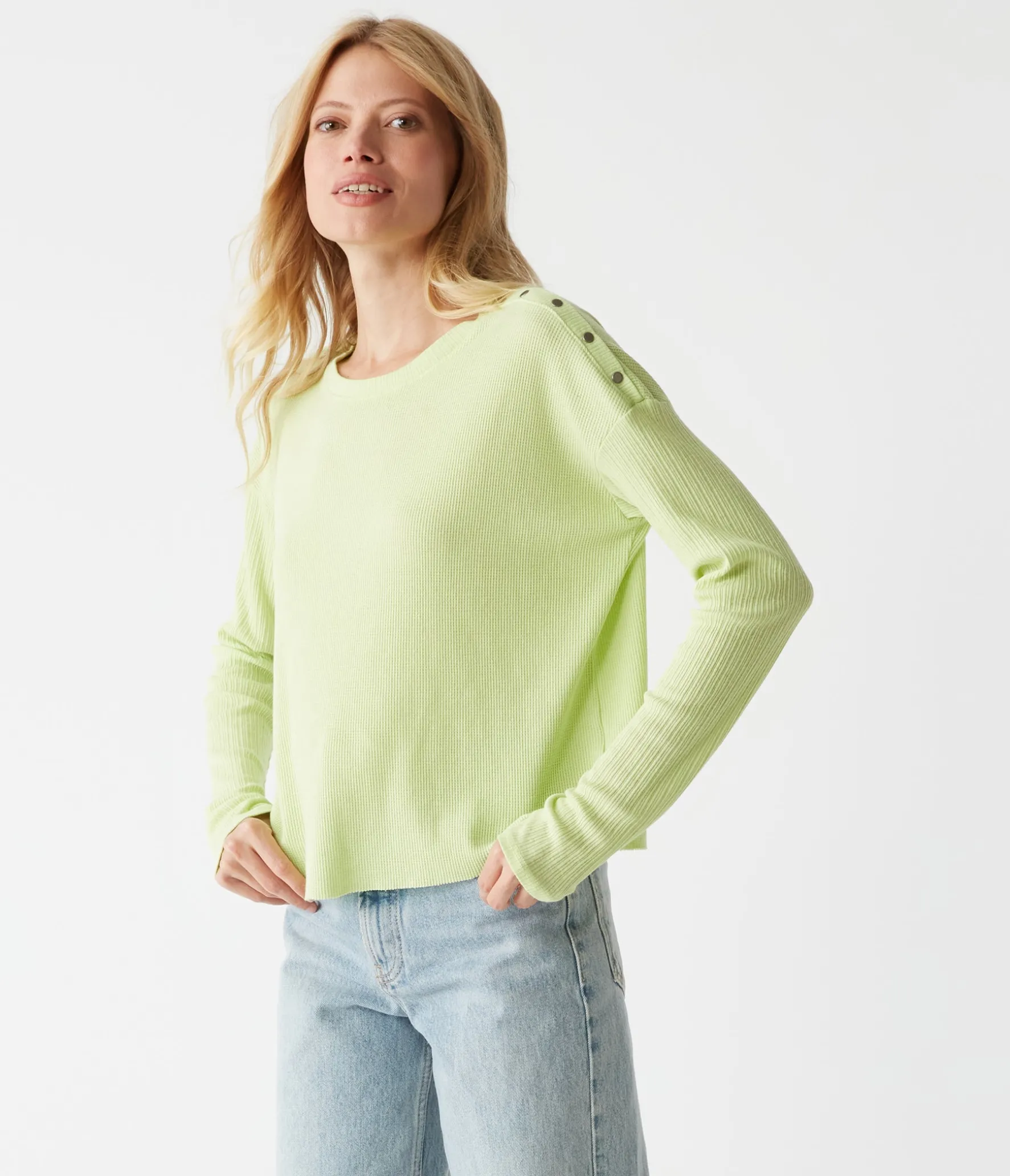 Milo Shoulder Snap Thermal Top