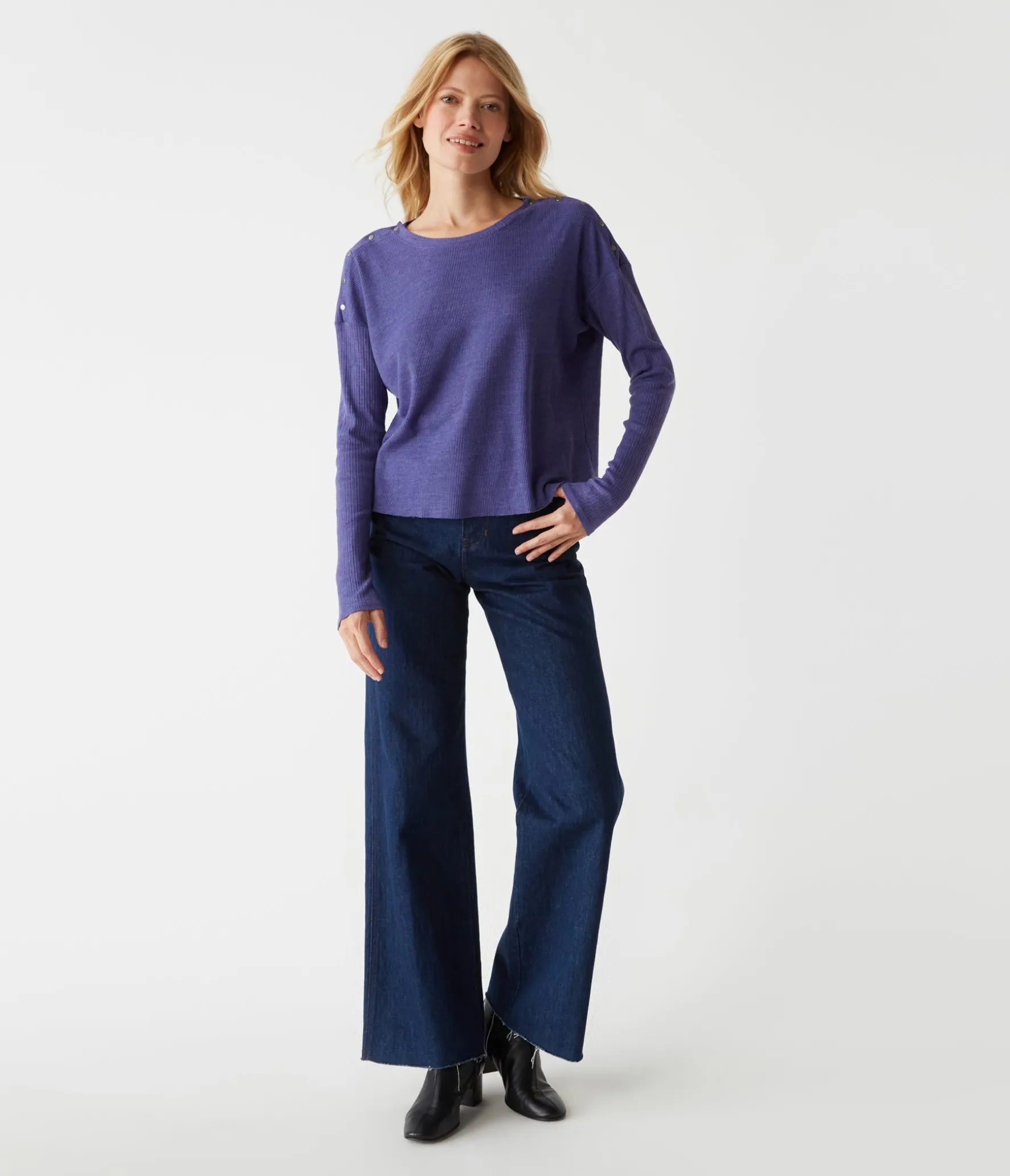 Milo Shoulder Snap Thermal Top