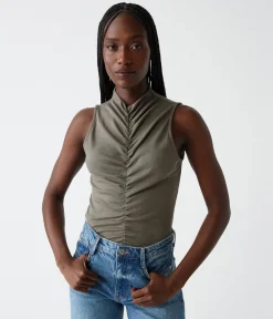 Monet Ruched Front Tank