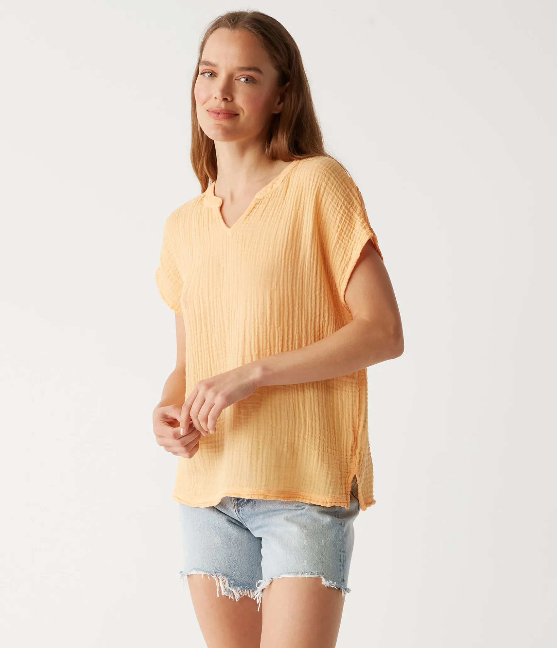 Naomi Split Neck Top