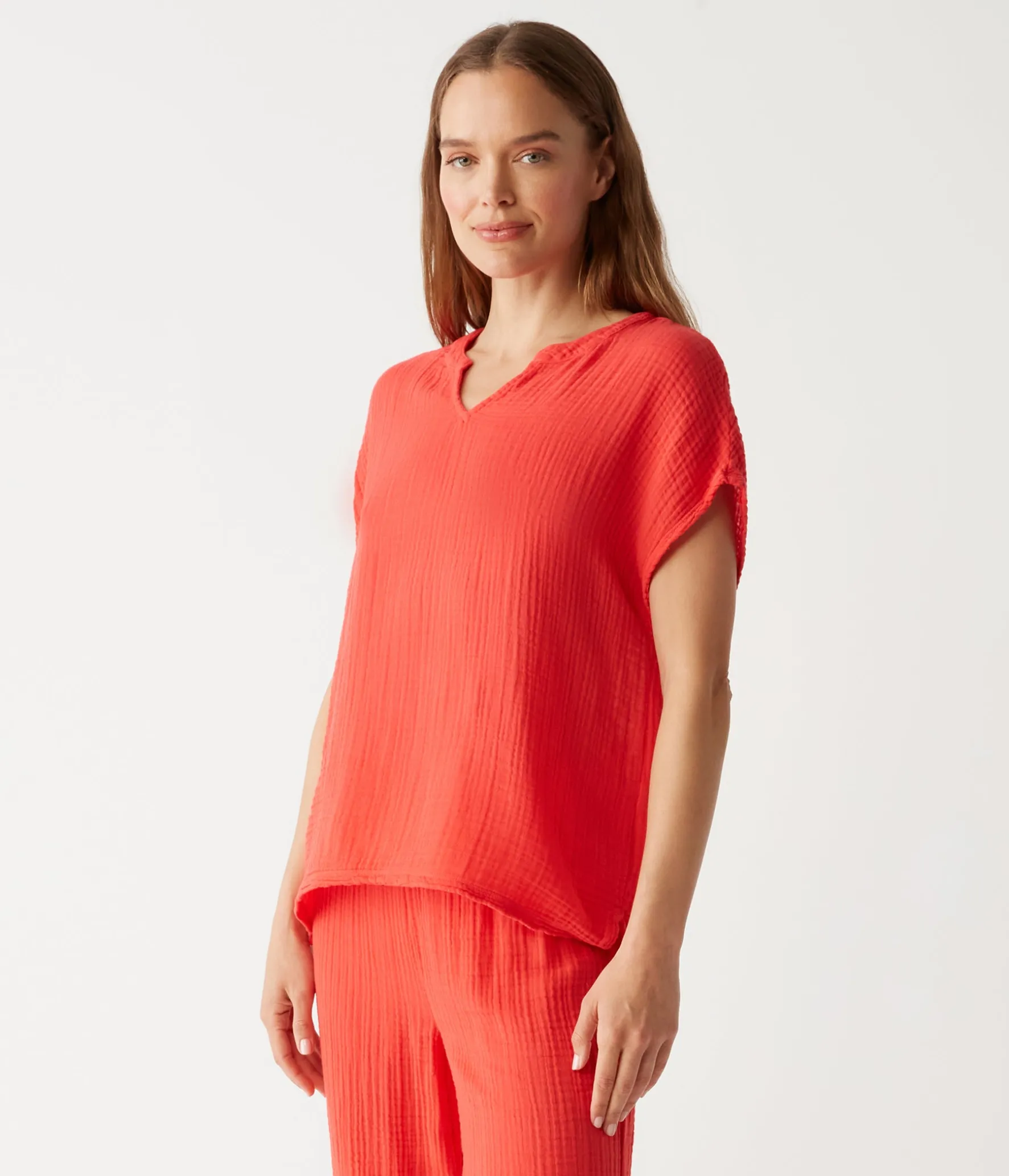 Naomi Split Neck Top