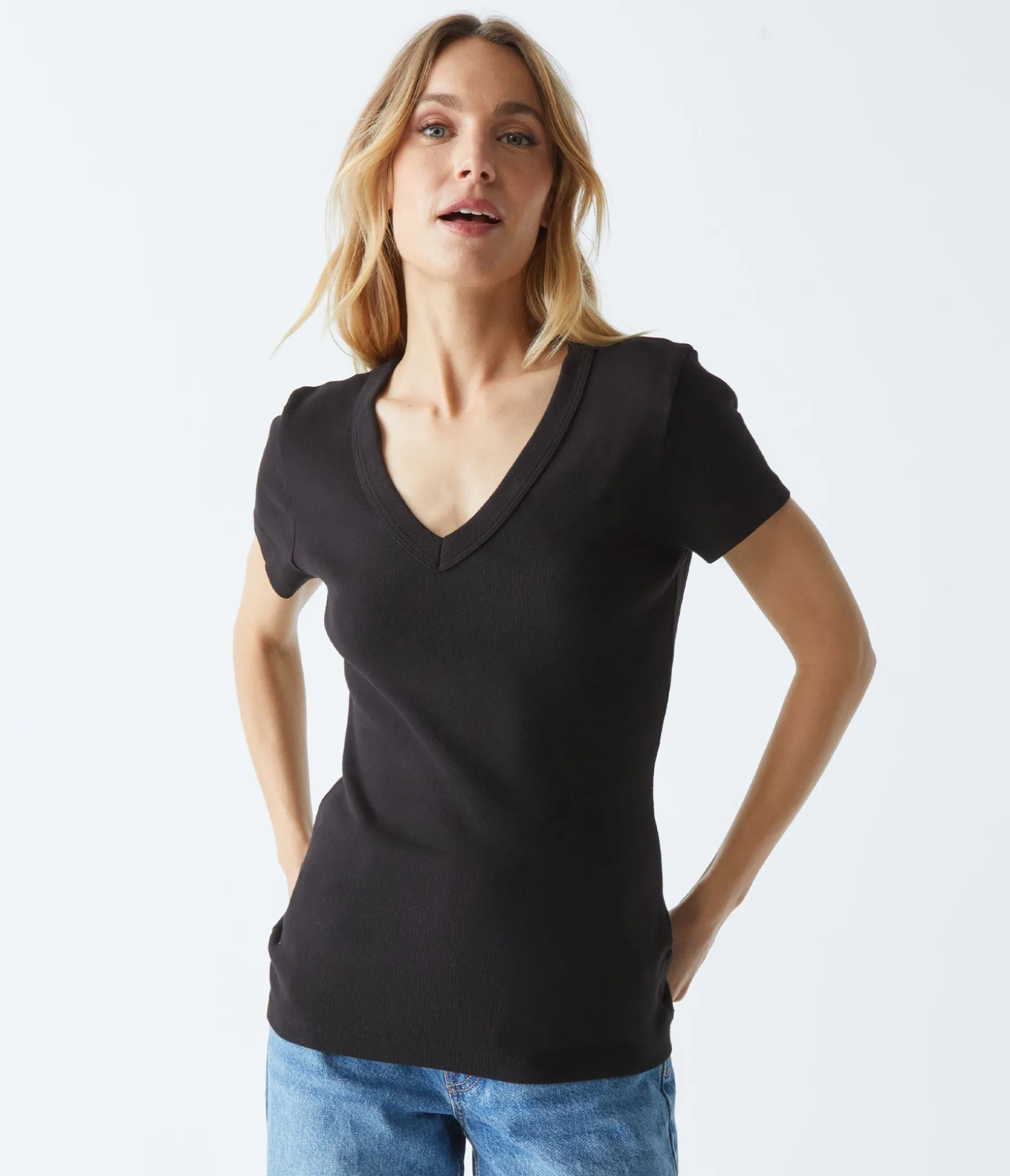 Nikki V-Neck Tee