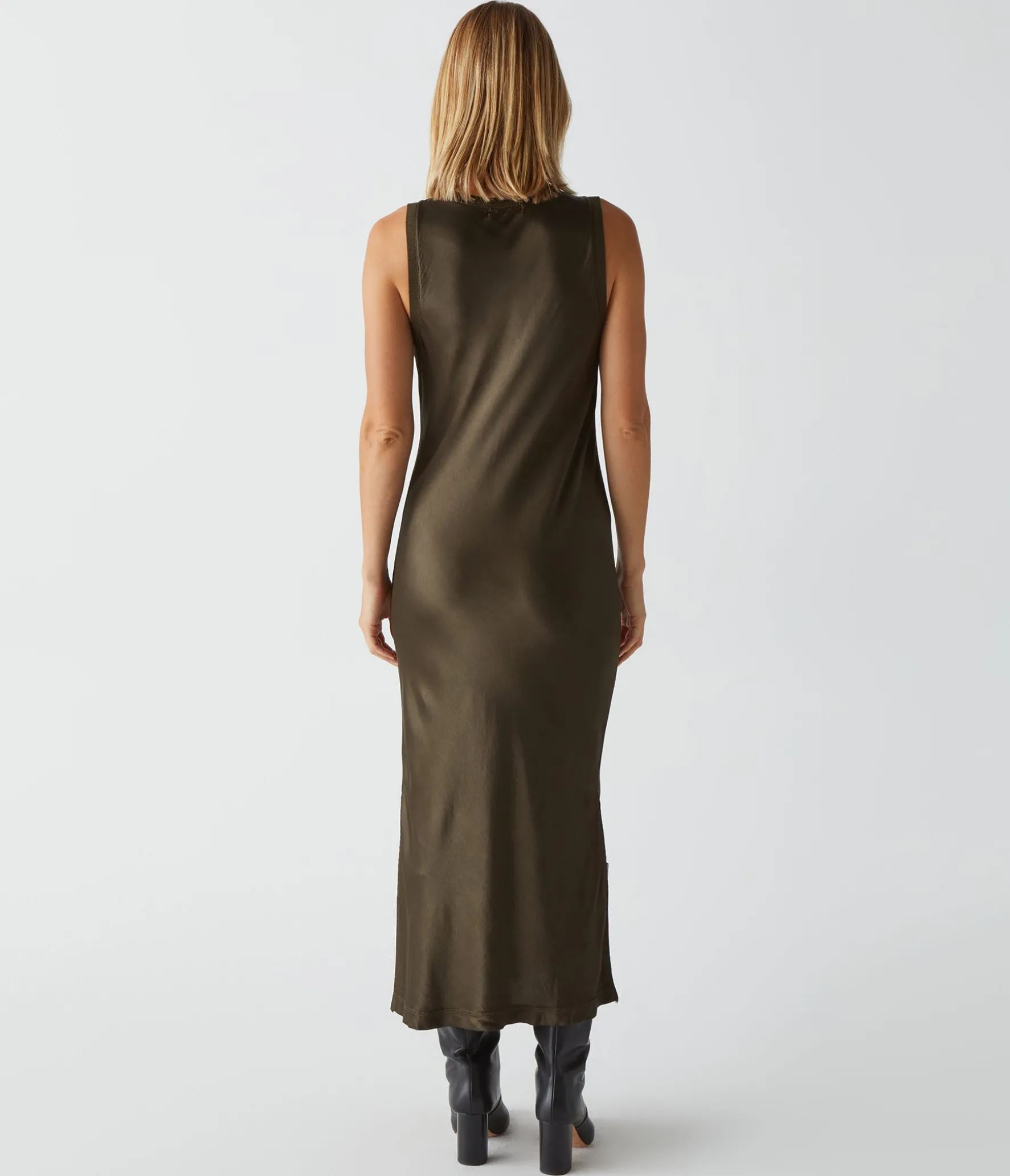 Randi Satin Midi Dress
