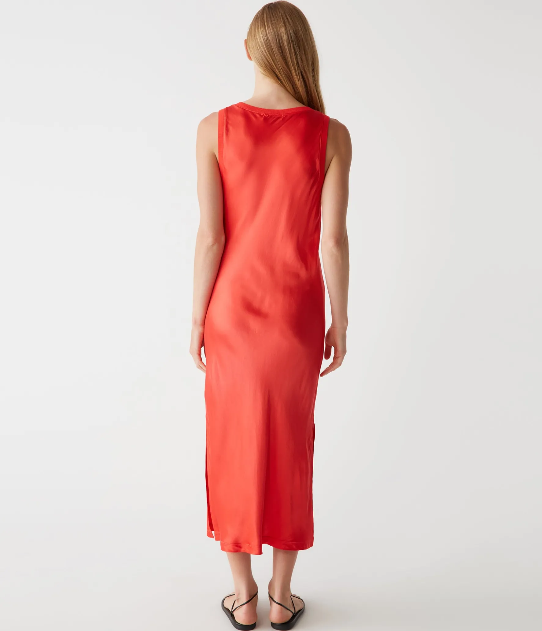 Randi Satin Midi Dress