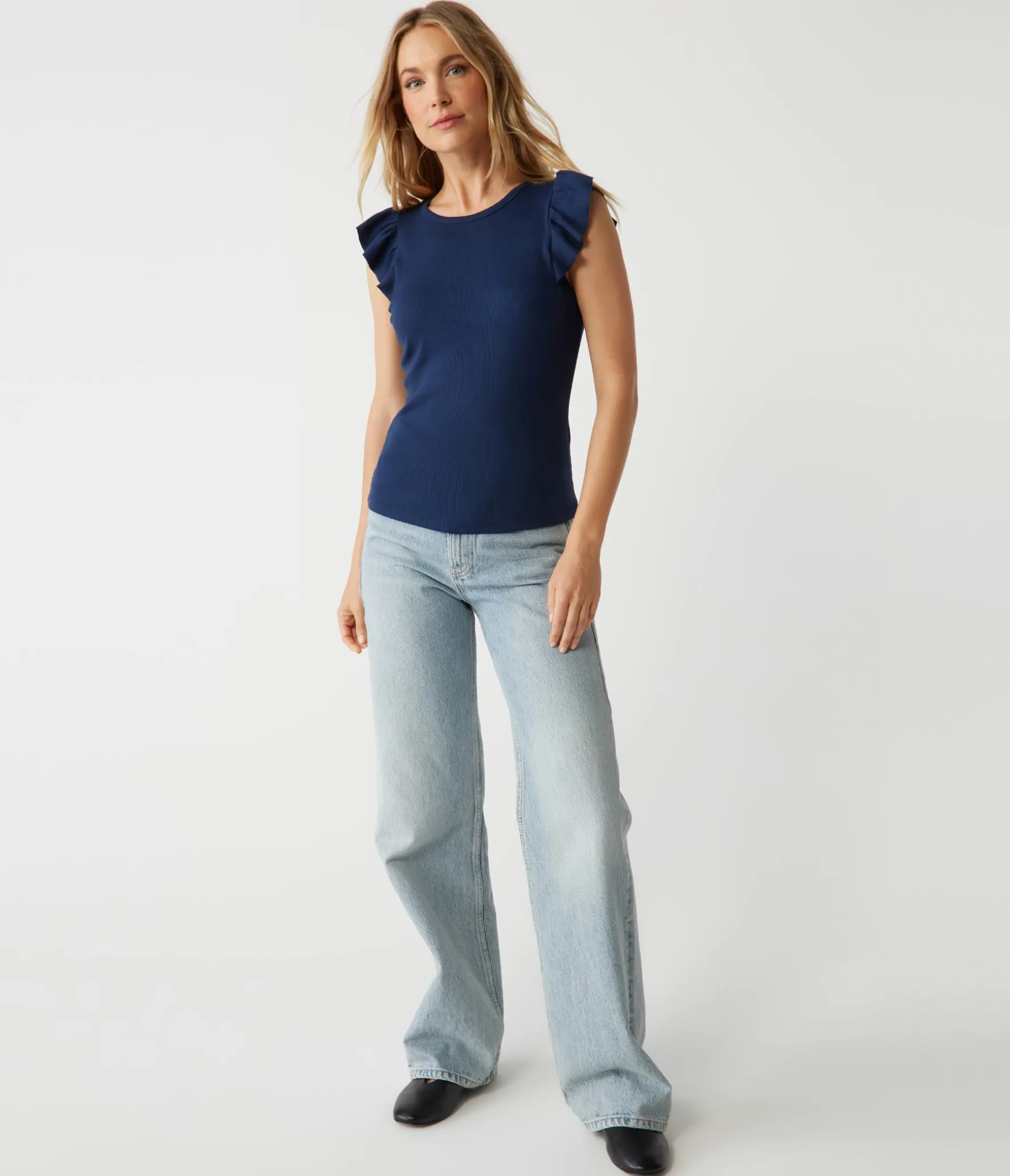 Rina Flutter Sleeve Top