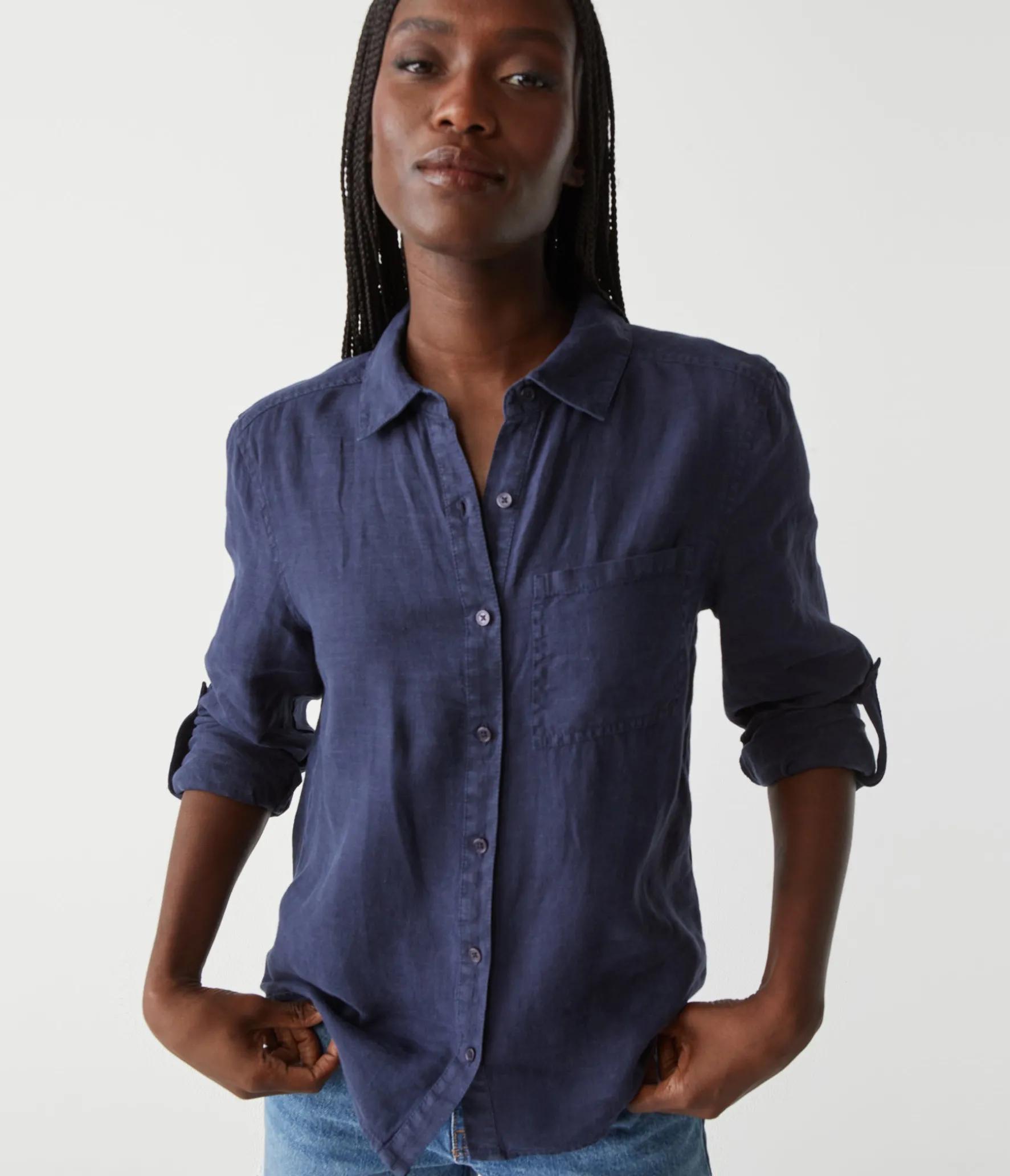 Spencer Linen Button Down Top
