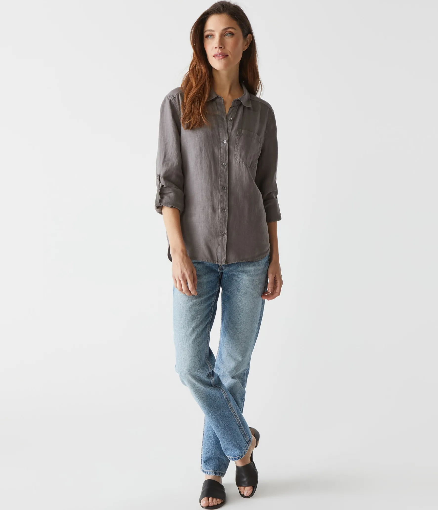 Spencer Linen Button Down Top