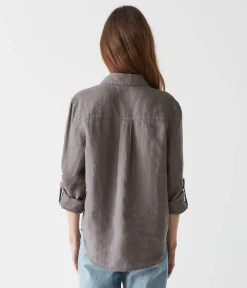 Spencer Linen Button Down Top