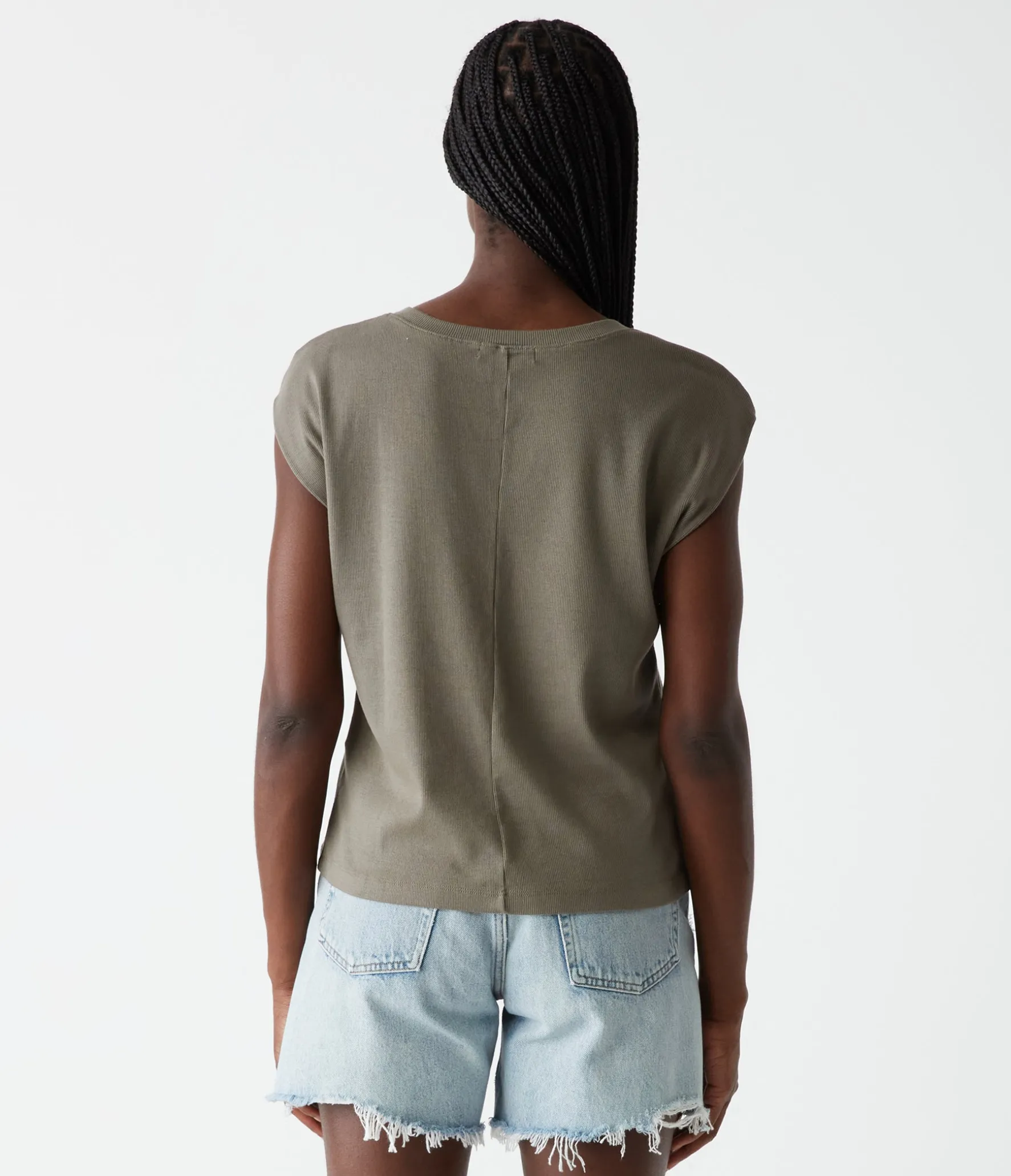 Tati Power Shoulder Top