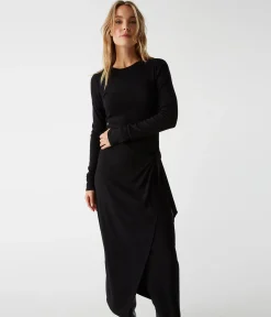Yessenia Faux Wrap Midi Dress