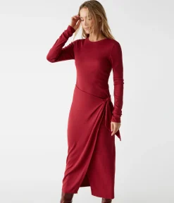 Yessenia Faux Wrap Midi Dress
