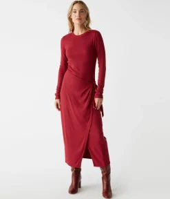 Yessenia Faux Wrap Midi Dress